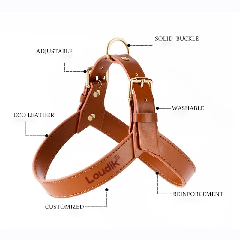 Dog And Cat Vest Type Chest Harness Leash