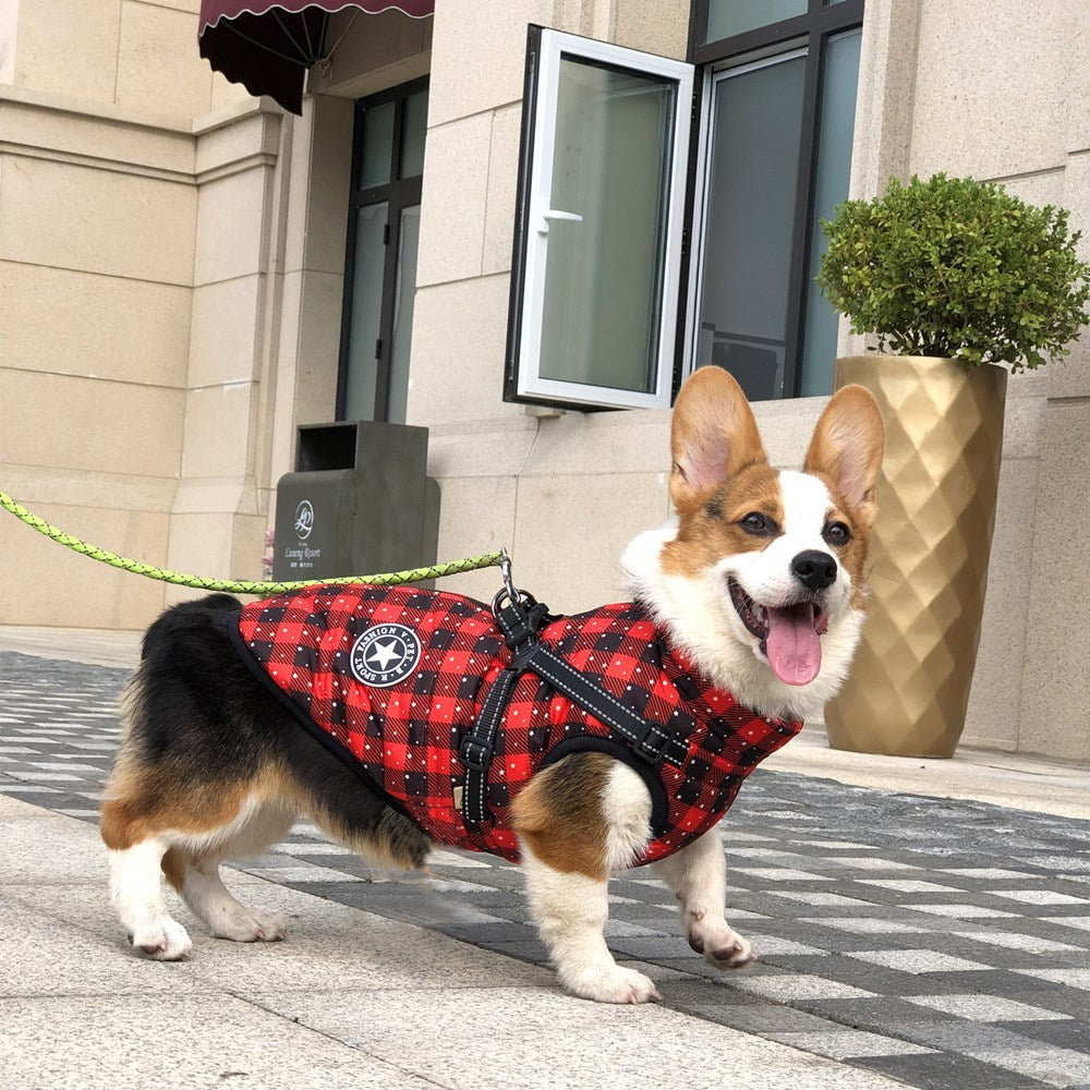 Christmas Dog Waterproof Reflective Belt Chest