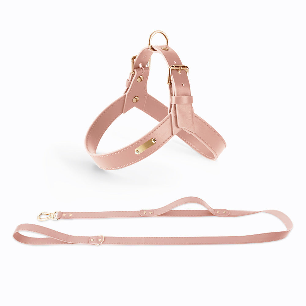 Dog And Cat Vest Type Chest Harness Leash
