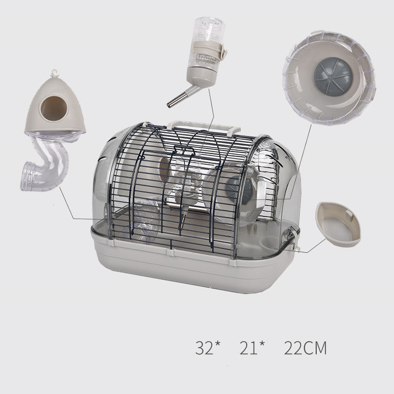 Luxury Hamster Cage Transparent Base viewing Cage