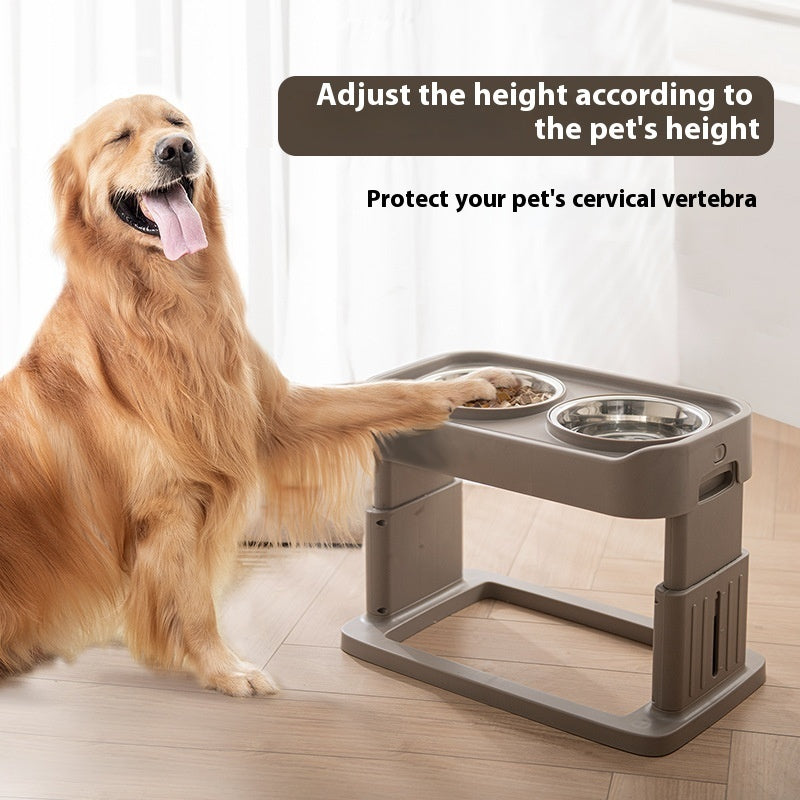 New Lifting Stainless Steel Pet Tableware