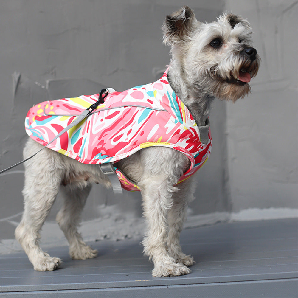 Pet New Dog Jacket Print Waterproof