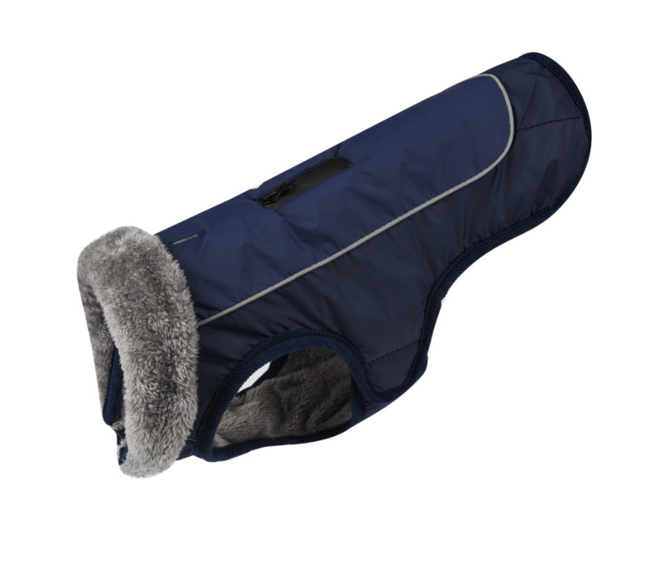 Fur Collar Pet Clothes Reflective Waterproof