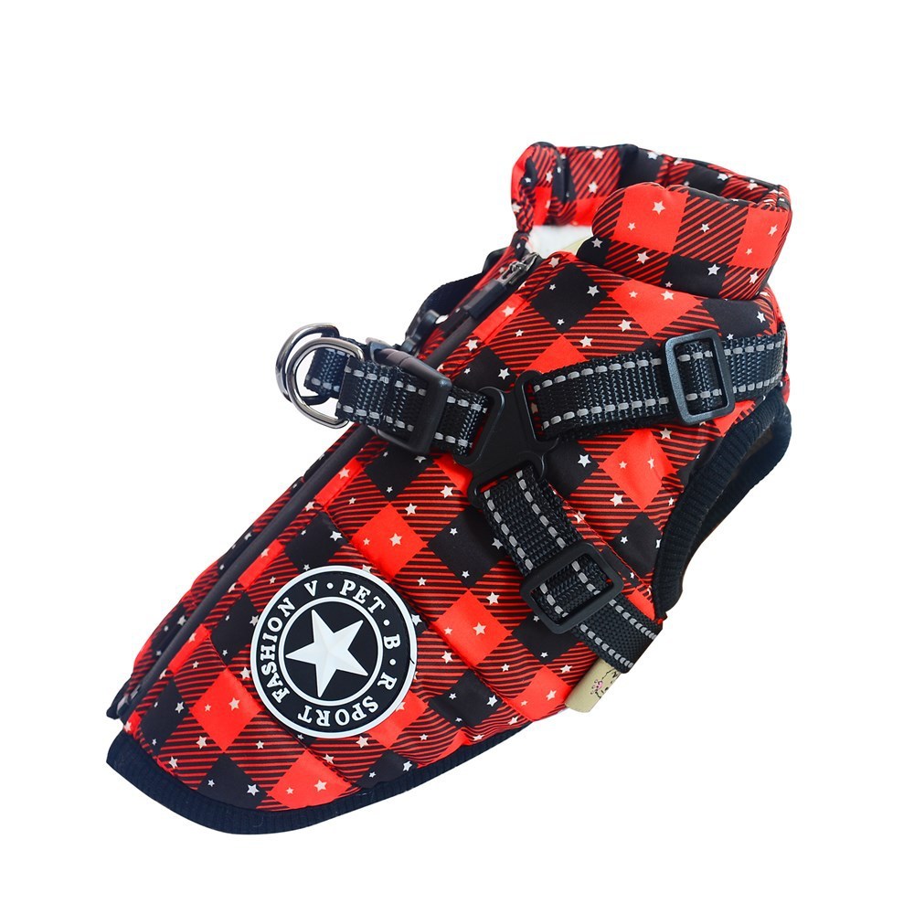 Christmas Dog Waterproof Reflective Belt Chest