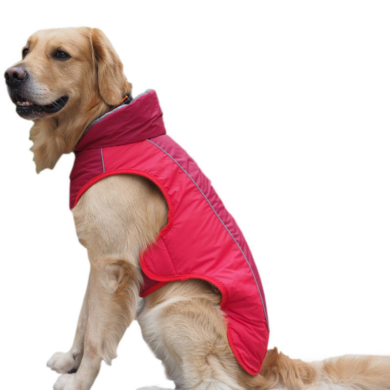 Fur Collar Pet Clothes Reflective Waterproof