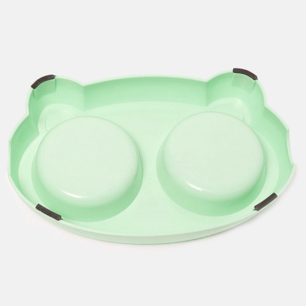 Pet Double Bowls, Stainless Steel Pet Food Bowl