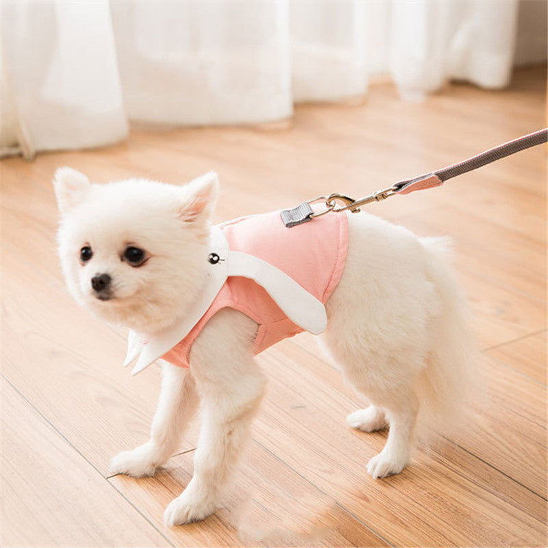 Pet vest chest strap leash cat