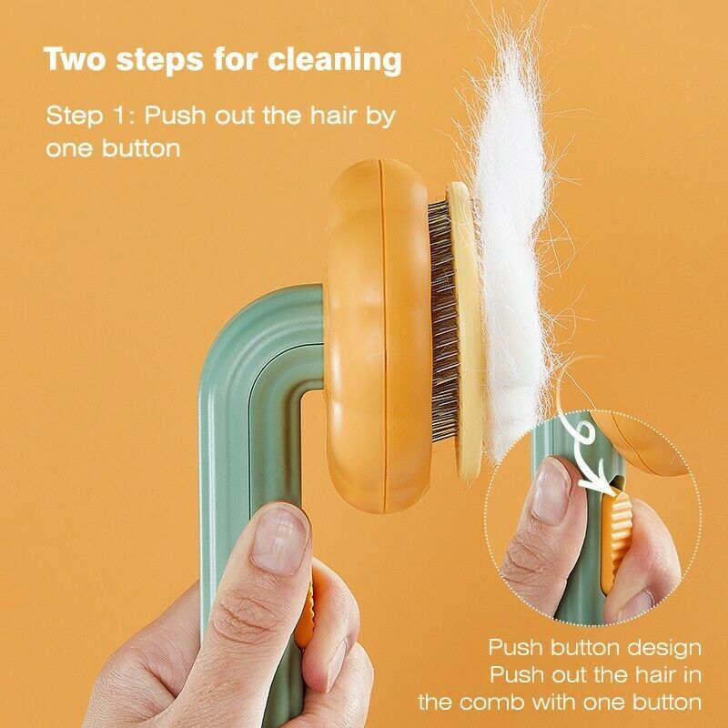 Pumpkin Comb Type Cat And Dog Needle Comb