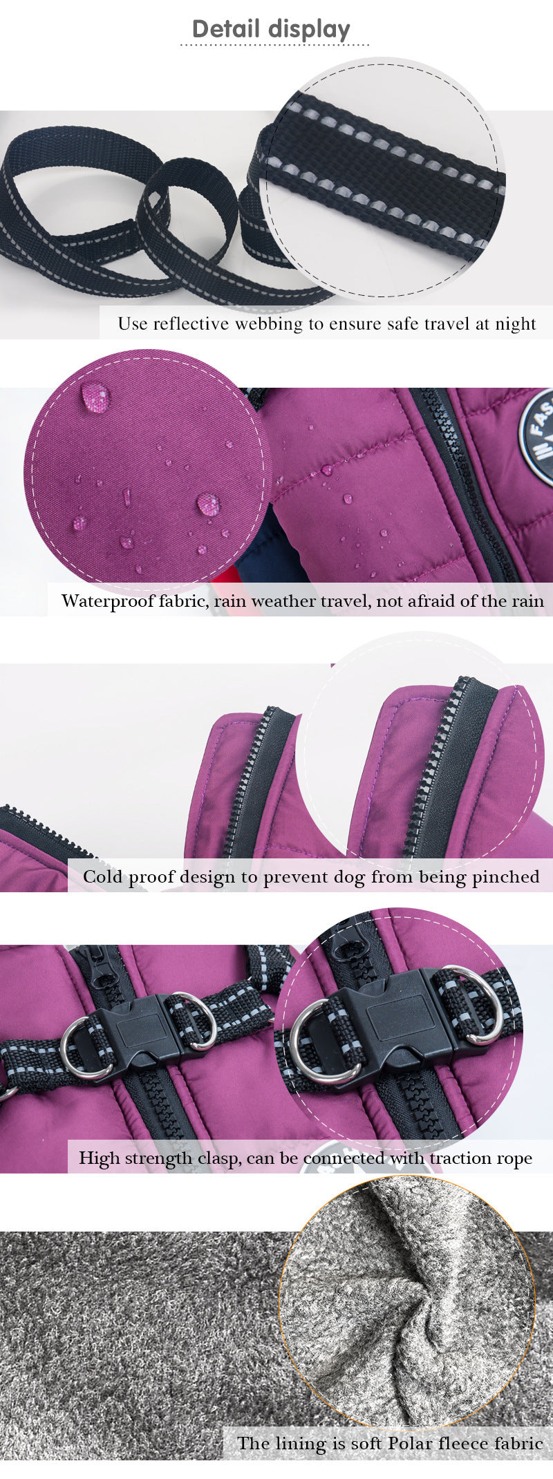 Reflective Large Dog Clothes