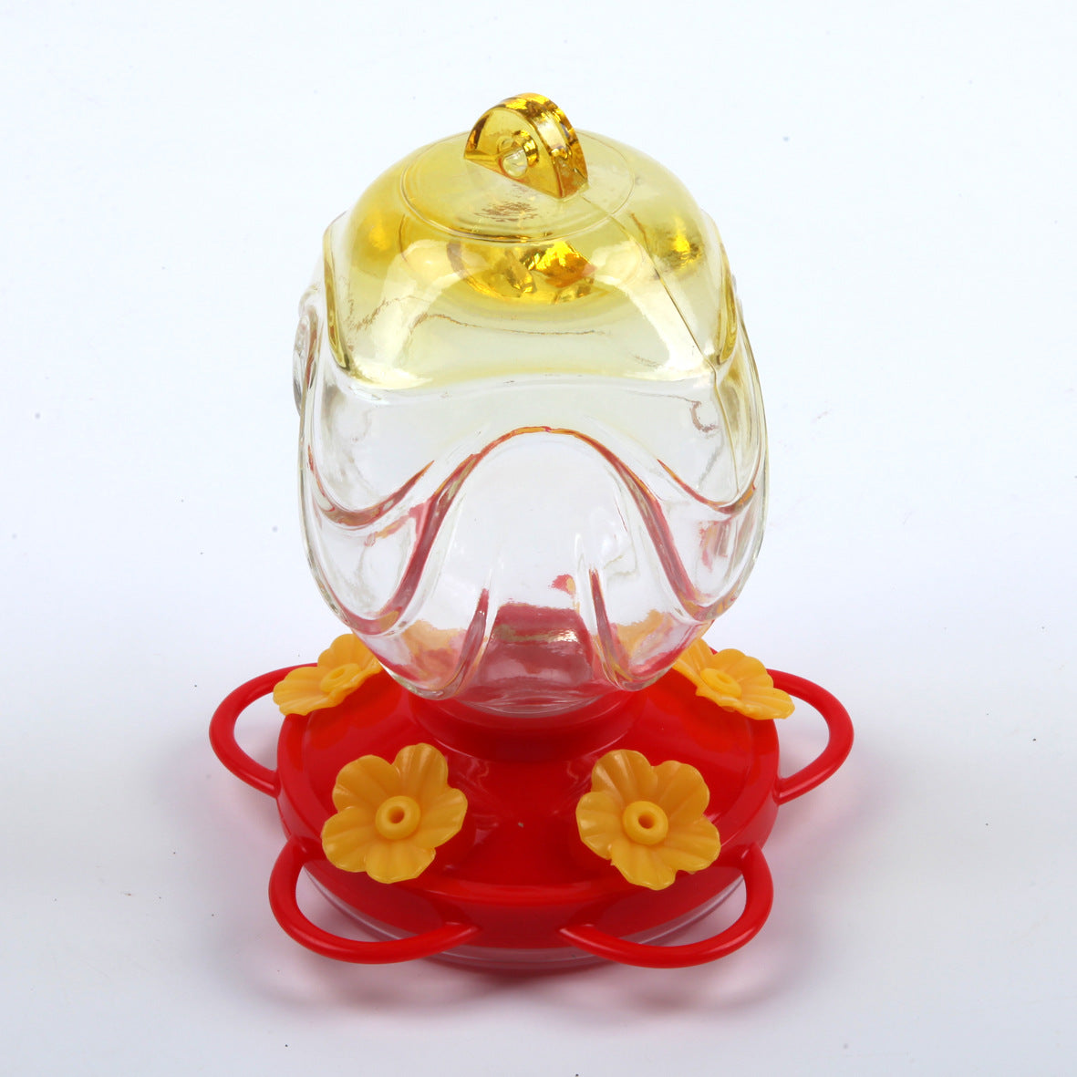 Painted Glass Feeder Glass Garden Decoration