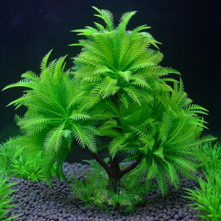 Fish Tank Landscape Artificial Water Grass Tree Plant