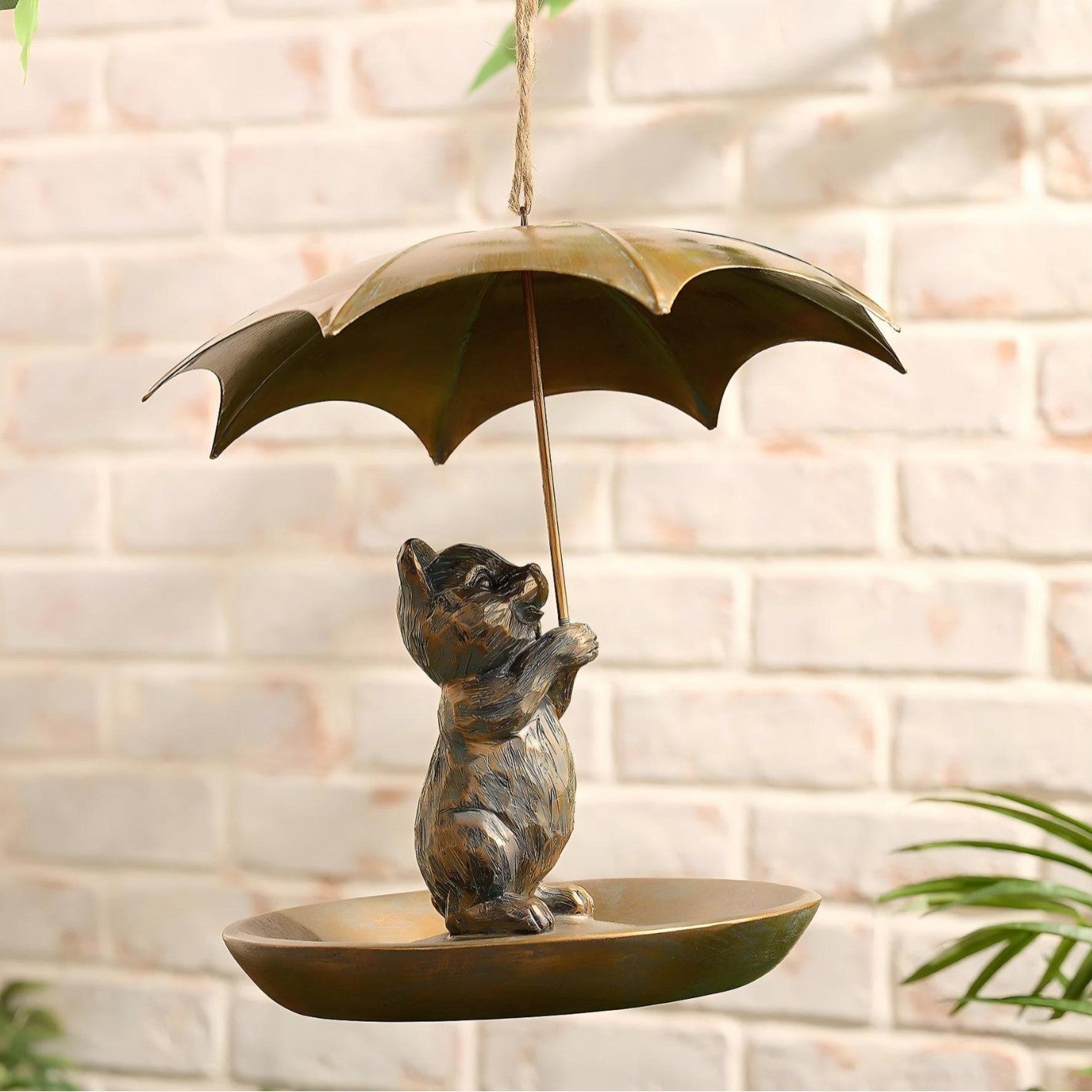 Home Creative Portable Umbrella Shaped Bird Feeder