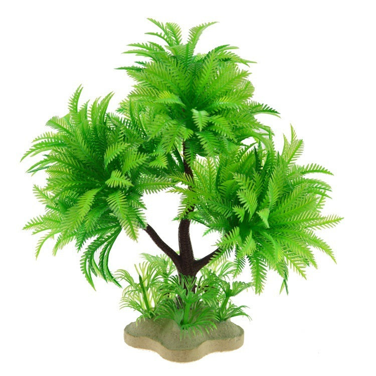 Fish Tank Landscape Artificial Water Grass Tree Plant