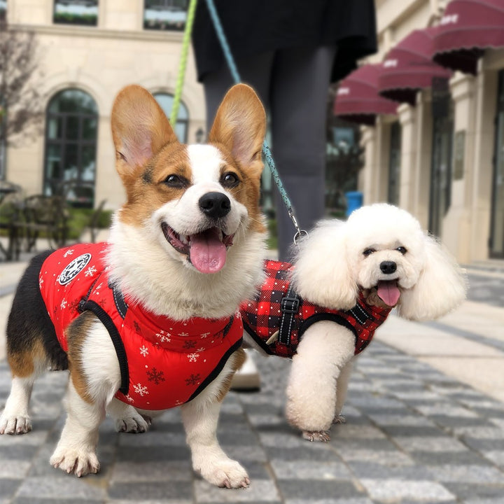 Christmas Dog Waterproof Reflective Belt Chest