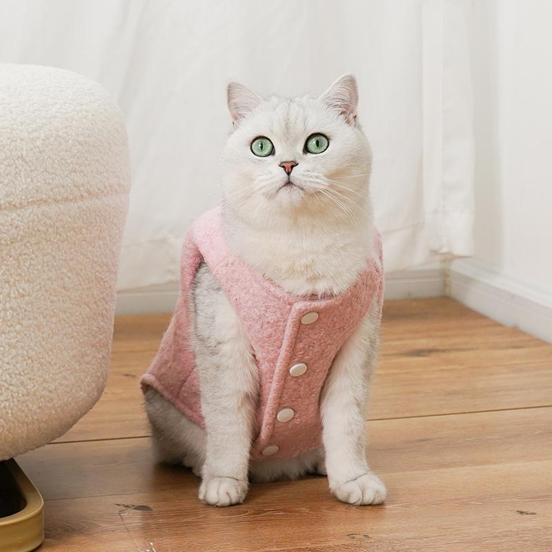 Warm Cat Clothes Thickened Fleece-lined Plush